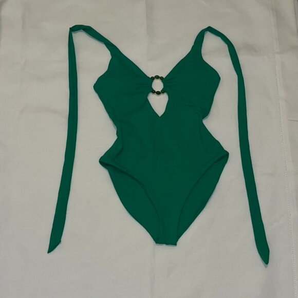 NWT Becca Marble Canyon One Piece in Emerald Green Size Small - Picture 5 of 7